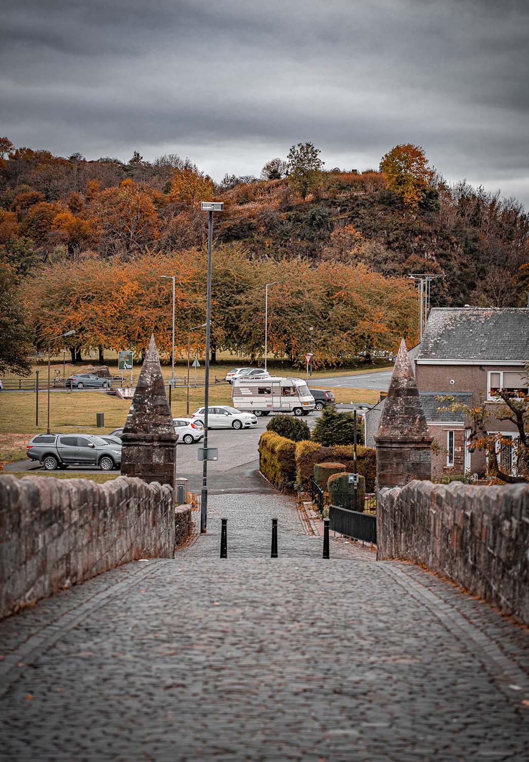 Les pavés et parapets de Stirling Old Bridge