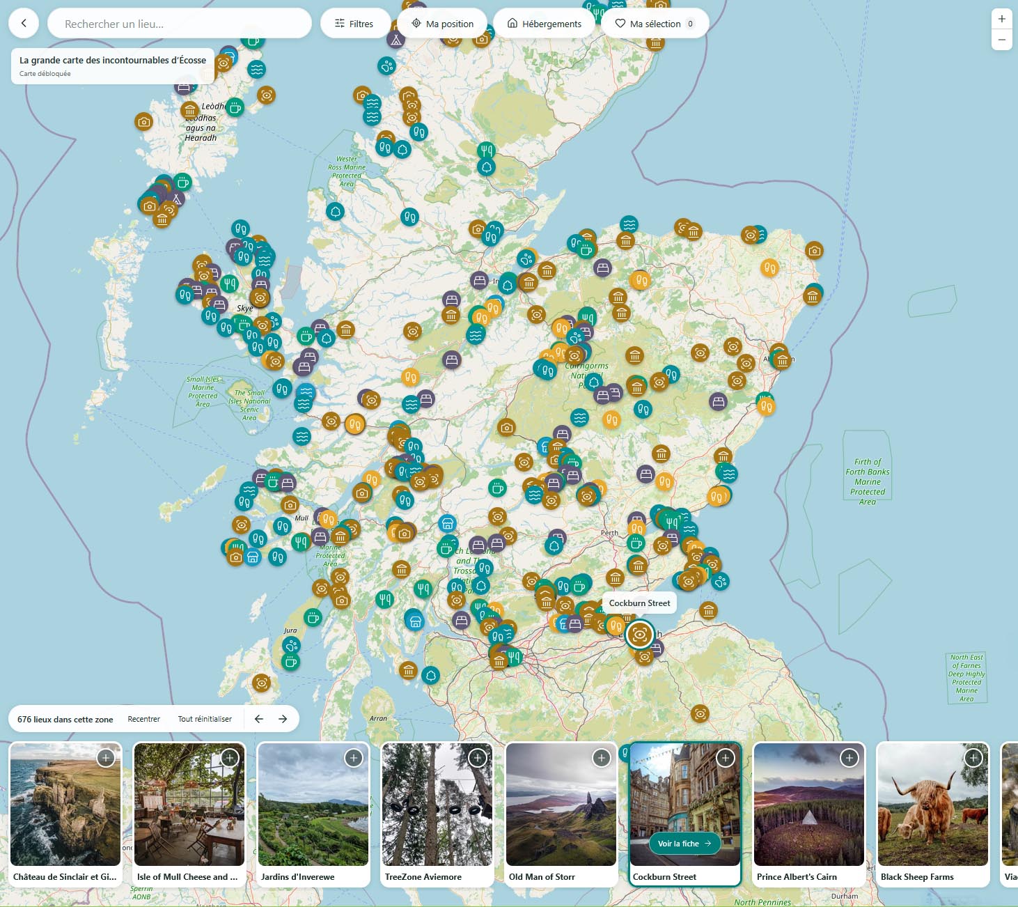 La grande carte des incontournables d’Écosse – Image 1